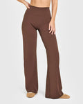 NUVR FLOW PANTS - Straight Leg Bottom- Brown