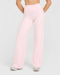NUVR FLOW PANTS - Straight Leg Bottom - Light Pink