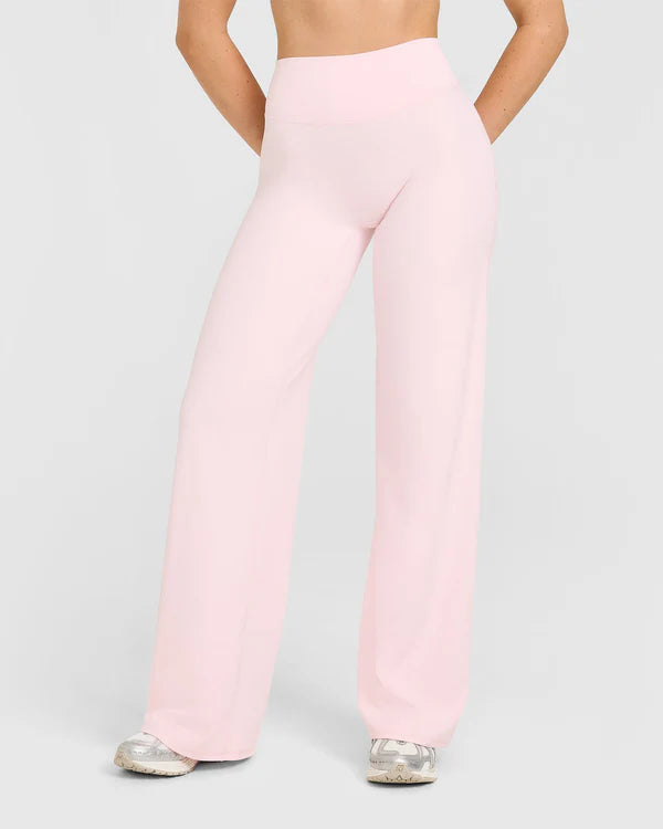 NUVR FLOW PANTS - Straight Leg Bottom - Pink