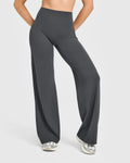 NUVR FLOW PANTS- Straight Leg Pants- Charcoal