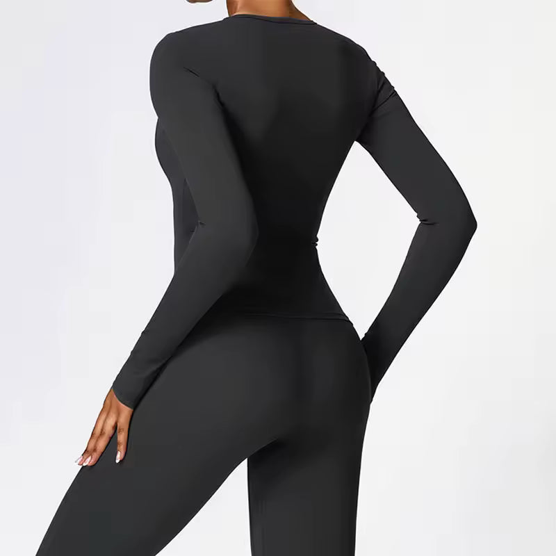 SculptHer Long Sleve Shirt - Black