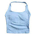 Backless Yoga shirt- Light Blue