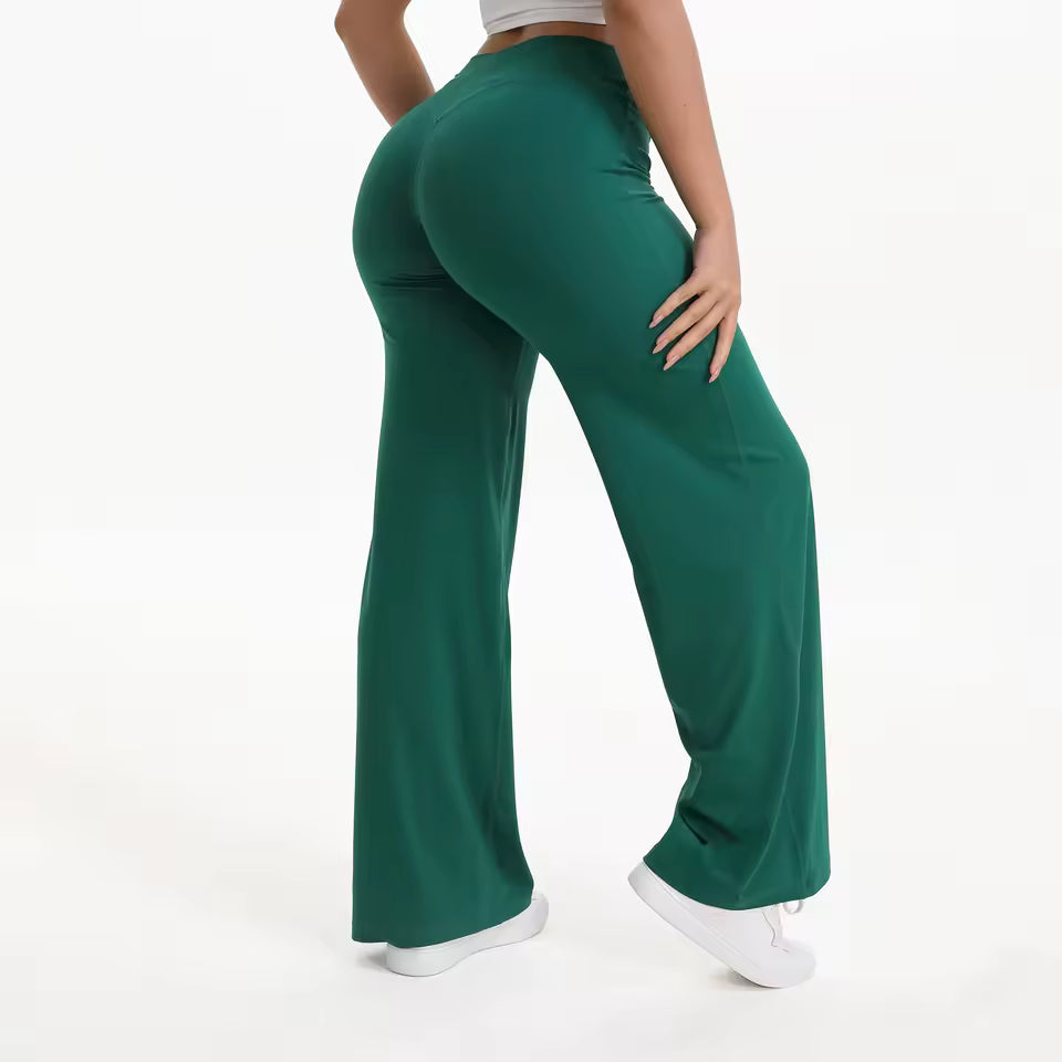 NUVR Flow Pants - Straight Leg - Forest Green
