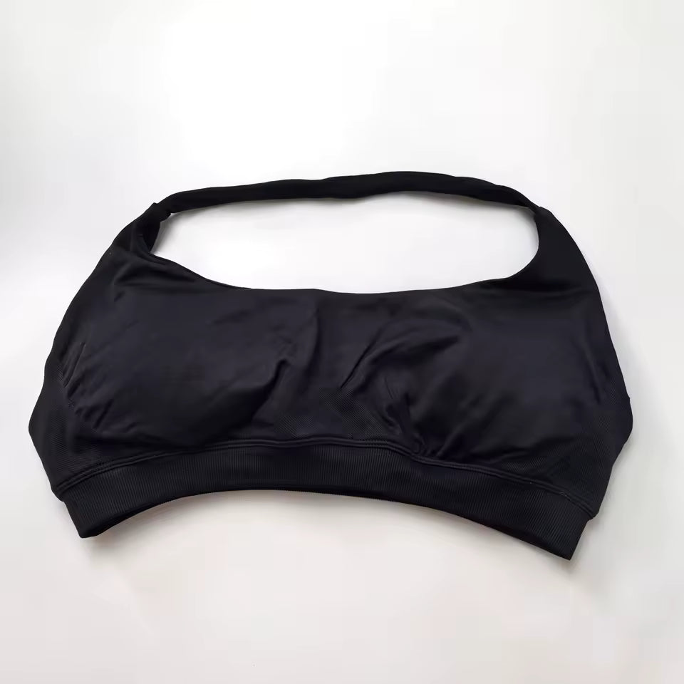 Seamless Padded Halter Sports Bra