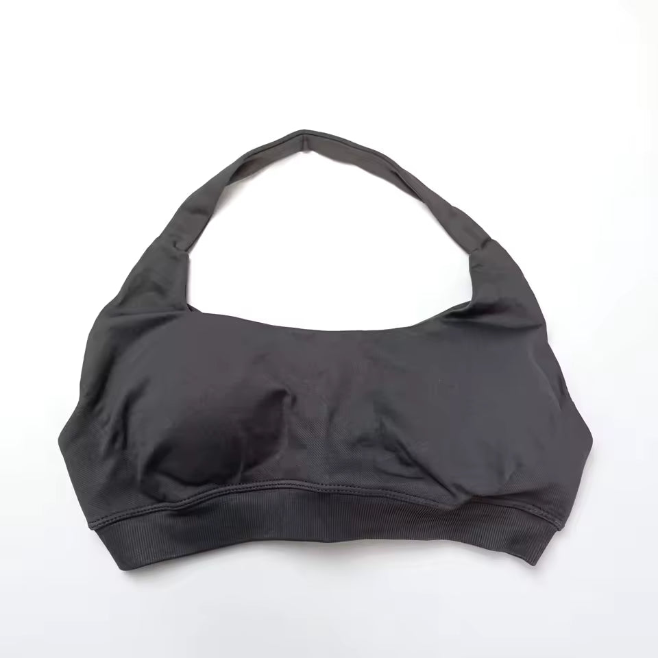 Seamless Padded Halter Sports Bra