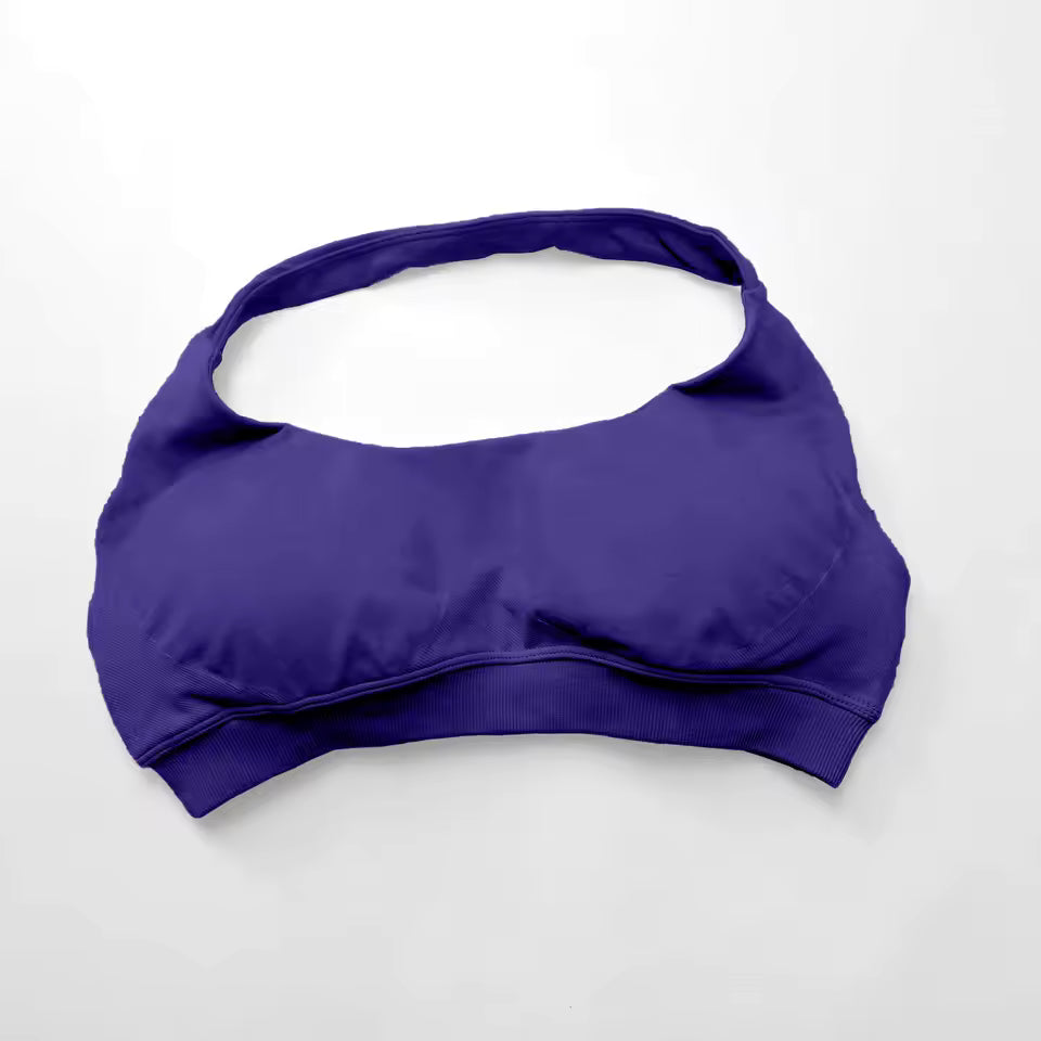 Seamless Padded Halter Sports Bra
