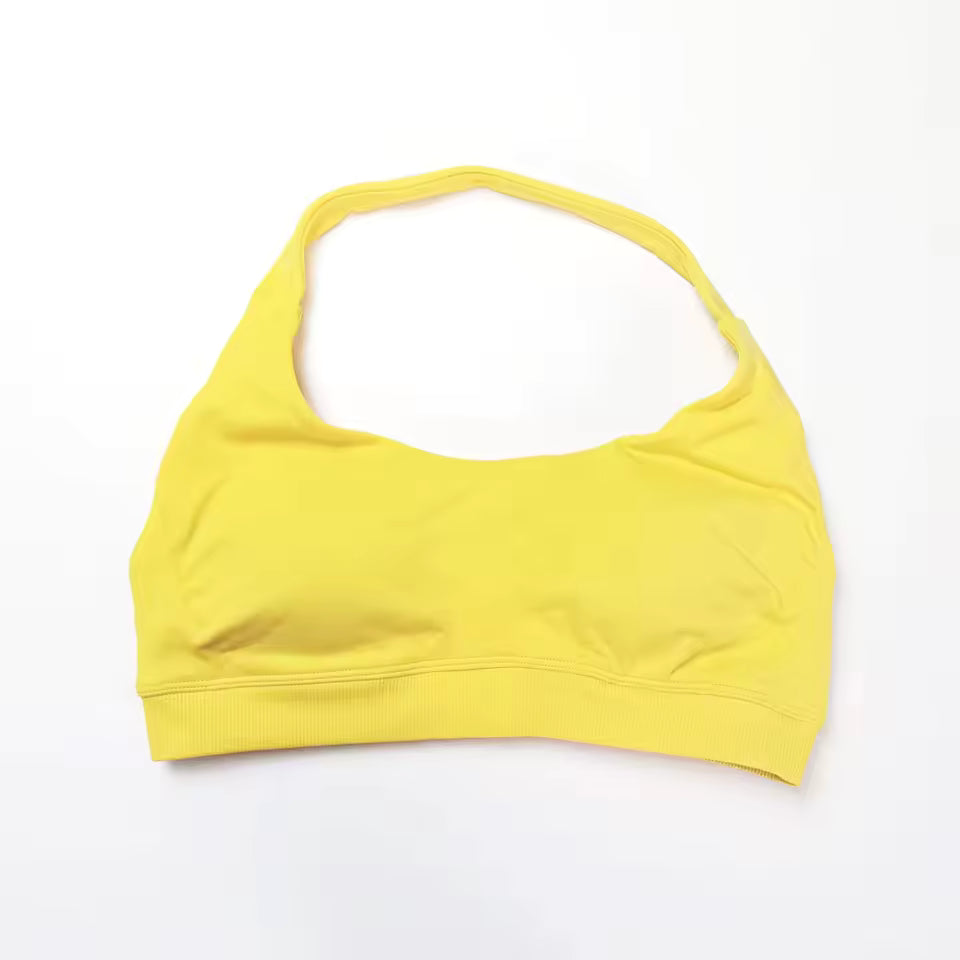 Seamless Padded Halter Sports Bra