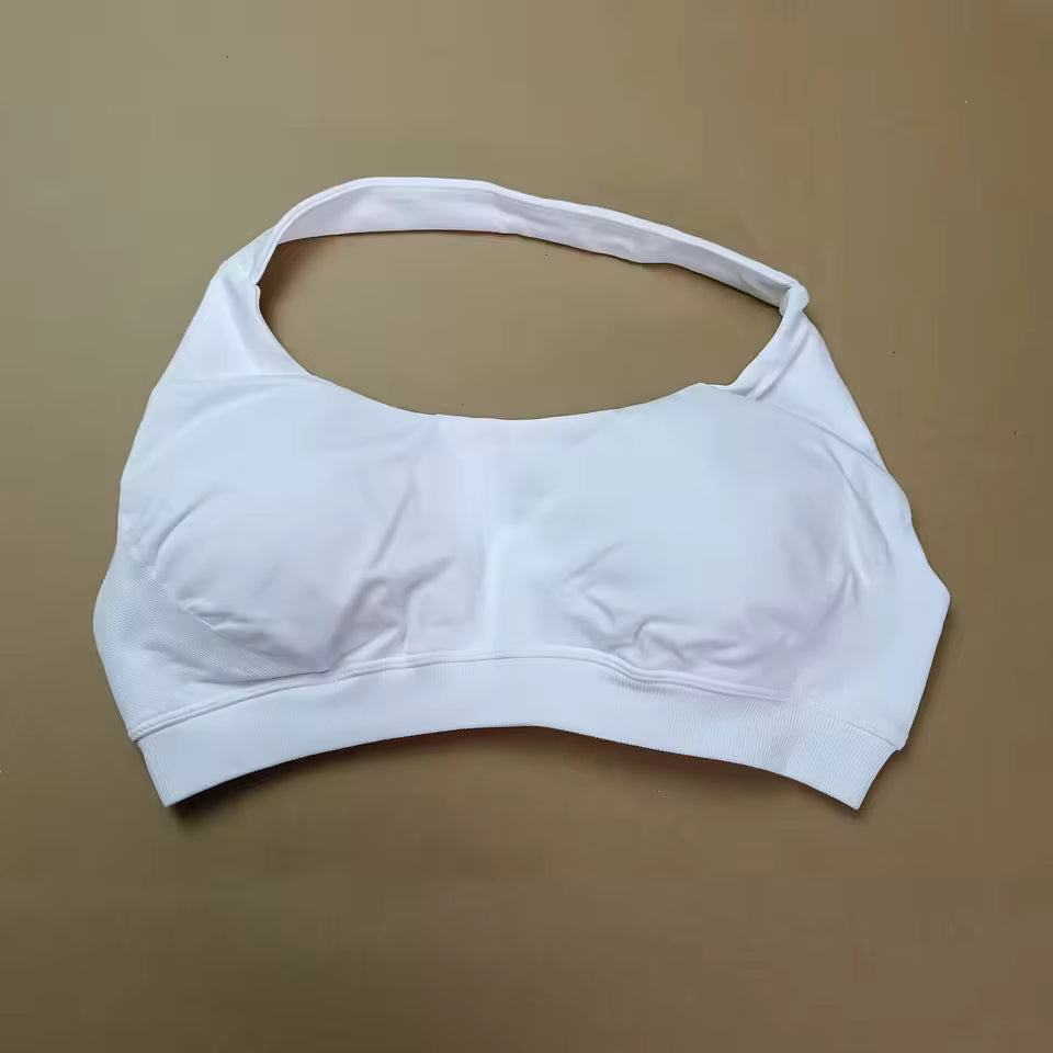 Seamless Padded Halter Sports Bra